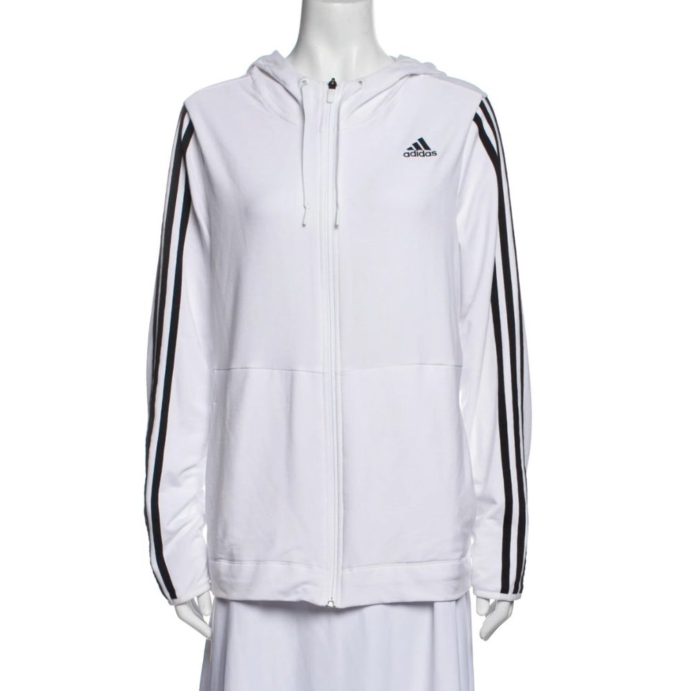 ADIDAS Long Sleeve Hoodie with Velour details